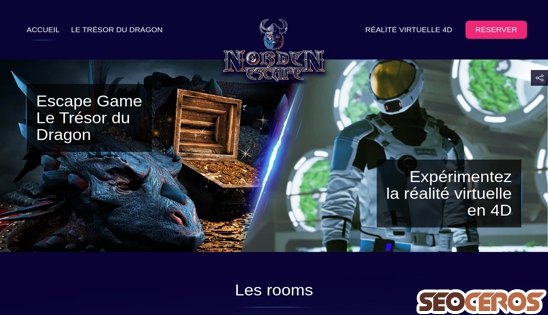 nordenescape.fr desktop előnézeti kép