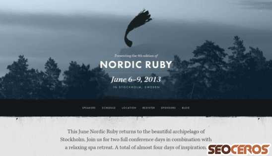 nordicruby.org desktop Vorschau