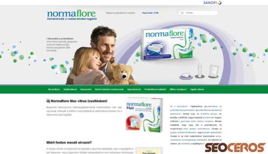 normaflore.hu desktop előnézeti kép
