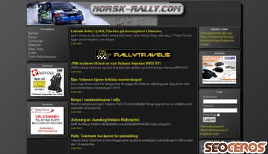 norsk-rally.com desktop előnézeti kép