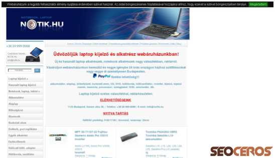 notik.hu desktop előnézeti kép