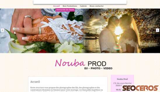 noubaprod.com desktop förhandsvisning