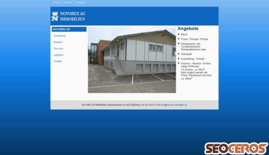 novorex-immobilien.ch desktop prikaz slike