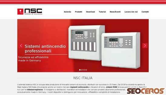 nsc-sistemisicurezza.it desktop prikaz slike