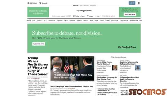 nytimes.com desktop prikaz slike