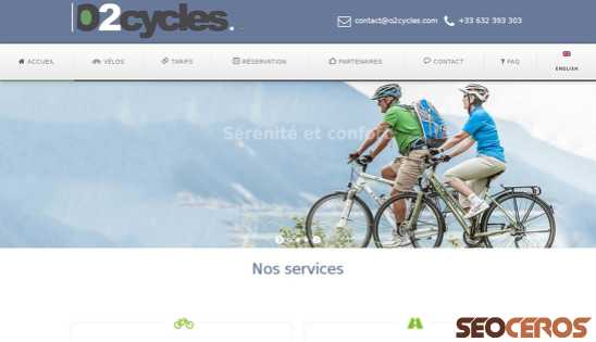 o2cycles.com/fr desktop 미리보기