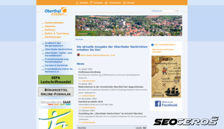oberthal.de desktop náhled obrázku