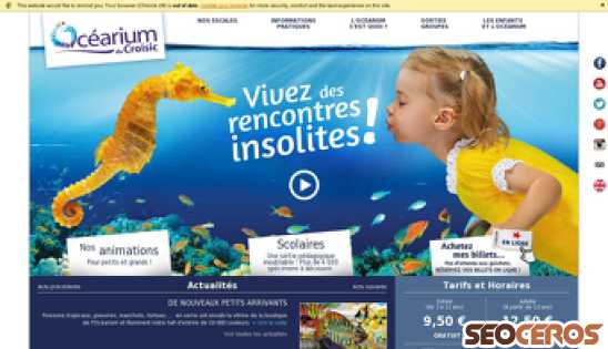 ocearium-croisic.fr desktop prikaz slike