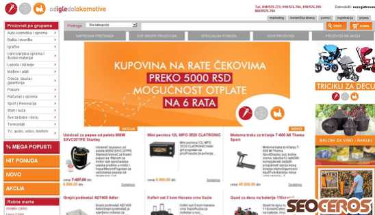 odigledolokomotive.rs desktop previzualizare