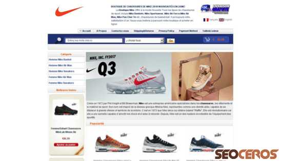 officielnikes.fr desktop náhľad obrázku