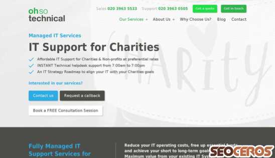 ohsoit.co.uk/it-support-for-charities desktop obraz podglądowy