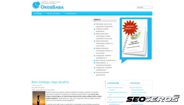 okosbaba.hu desktop náhled obrázku