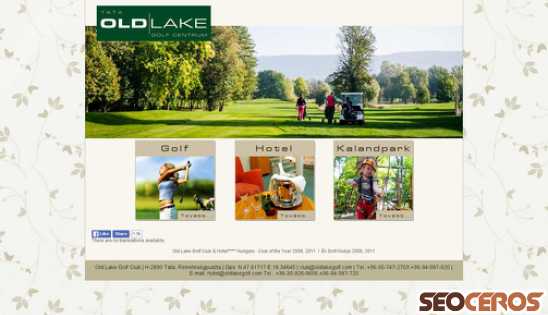 oldlakegolf.com desktop náhľad obrázku