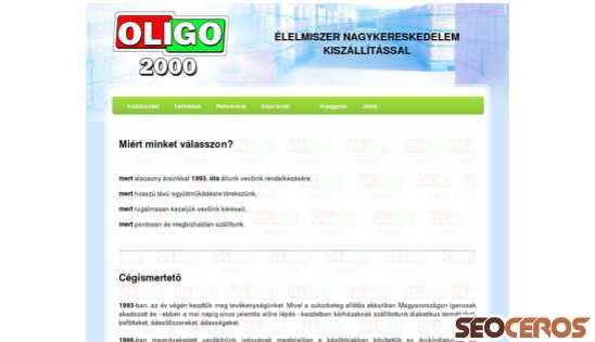 oligo2000.hu desktop previzualizare