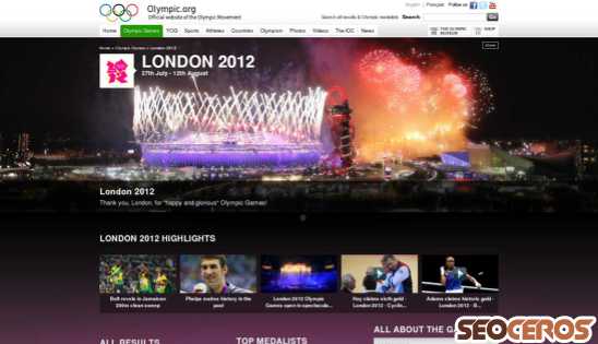 london2012.com desktop vista previa