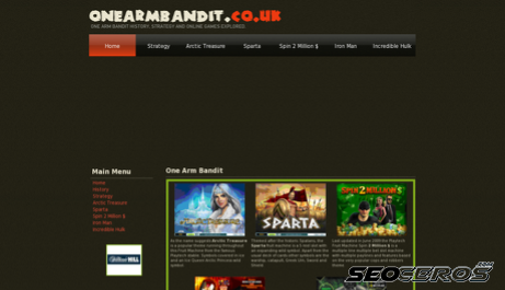 onearmbandit.co.uk desktop náhled obrázku