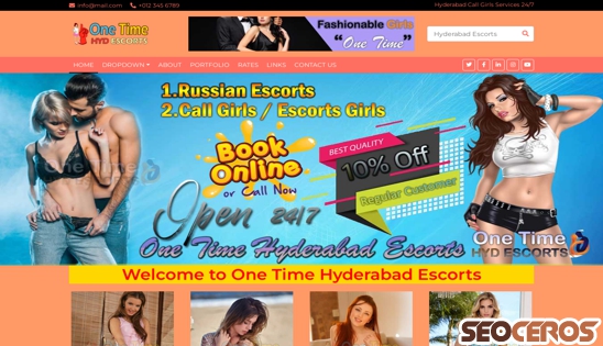 onetimehyderabadescorts.in desktop anteprima