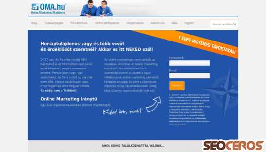 online-marketing-akademia.hu desktop förhandsvisning