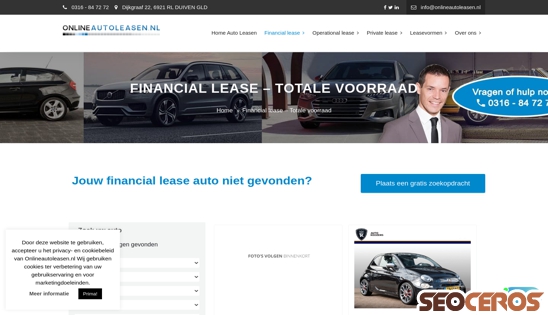 onlineautoleasen.nl/financial-lease-totale-voorraad desktop preview