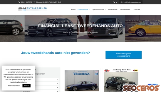 onlineautoleasen.nl/financial-lease-tweedehands-auto desktop náhled obrázku