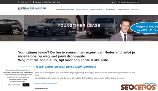 onlineautoleasen.nl/youngtimer-lease desktop előnézeti kép
