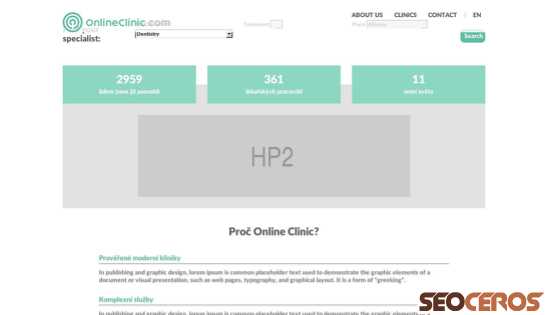onlineclinic.com.homer.mistylab.com desktop Vista previa