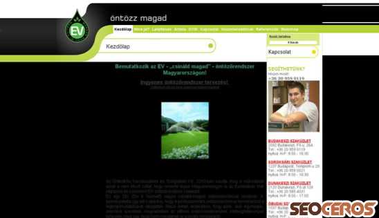 ontozzmagad.hu desktop prikaz slike
