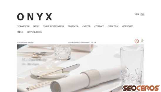 onyxrestaurant.hu desktop förhandsvisning