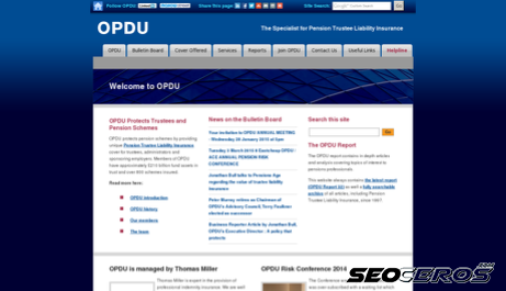 opdu.co.uk desktop Vorschau