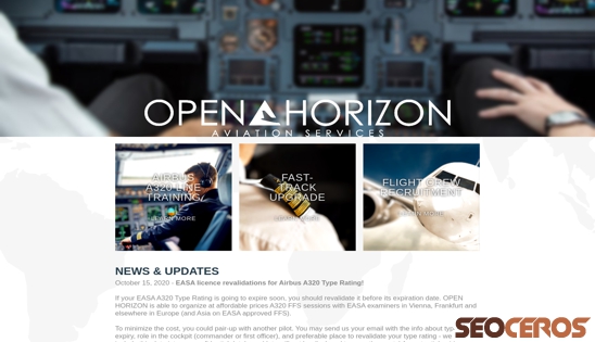 open-horizon-aviation.com desktop 미리보기