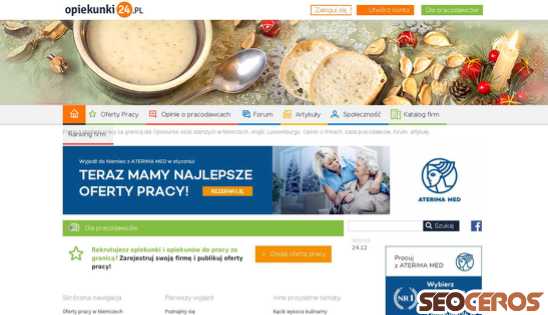 opiekunki24.pl desktop förhandsvisning