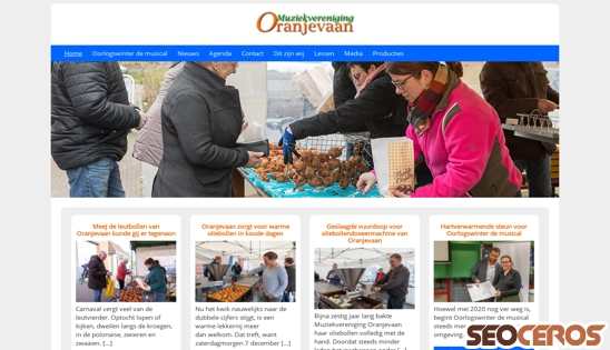 oranjevaan.nl desktop előnézeti kép