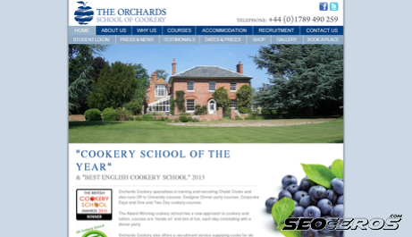 orchardcookery.co.uk desktop preview