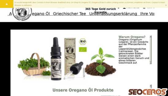 oregano-oil.de desktop náhľad obrázku