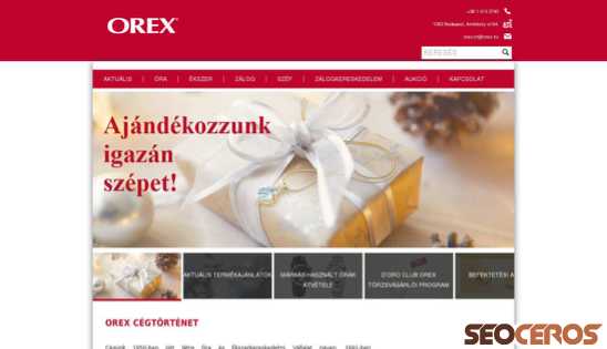 orex.hu desktop előnézeti kép