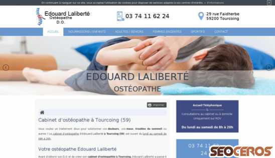 osteopathe-laliberte.fr desktop förhandsvisning