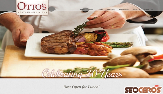 ottosrestaurant.com desktop náhľad obrázku