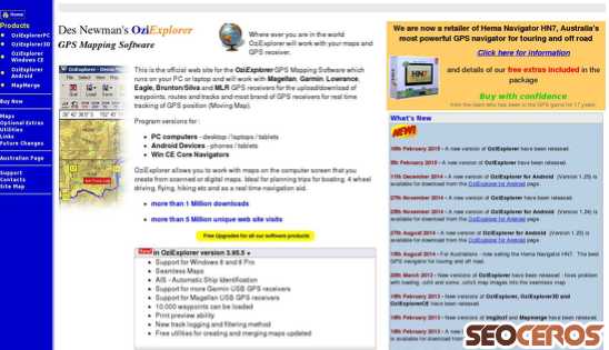oziexplorer.com desktop previzualizare