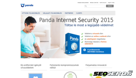 pandasecurity.com desktop előnézeti kép