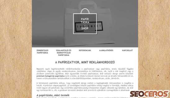 papirtaska-shop.hu desktop náhled obrázku