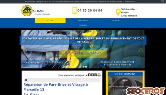 pare-brise-marseille13.fr desktop preview