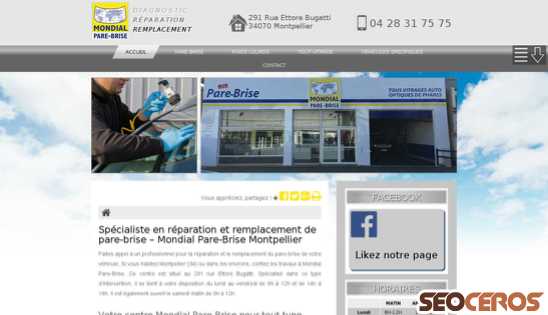 pare-brise-montpellier.fr desktop náhľad obrázku