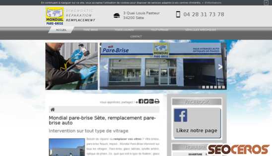 pare-brise-sete.fr desktop náhľad obrázku