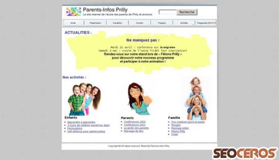 parentsinfosprilly.ch desktop Vorschau