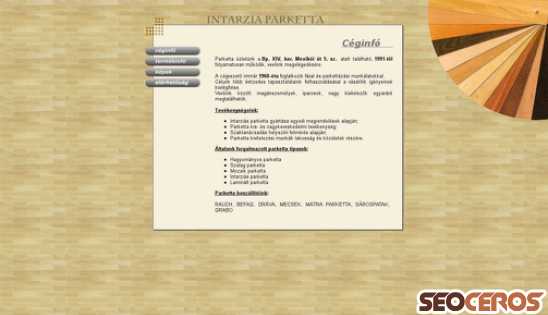 parketta.hu desktop előnézeti kép