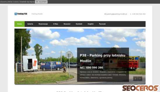 parking-modlin.pl desktop náhled obrázku