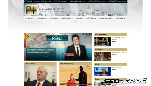 parlamenttv.hu desktop obraz podglądowy