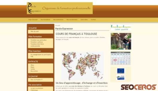 paroleexpression.fr desktop náhľad obrázku