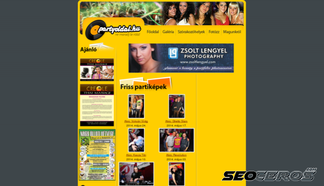 partyoldal.hu desktop előnézeti kép