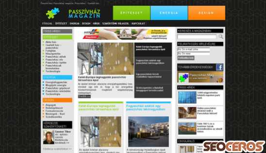 passzivhaz-magazin.hu desktop preview